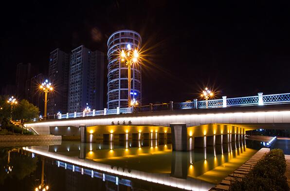 天桥照明亮化工程设计，点缀城市夜景灯光